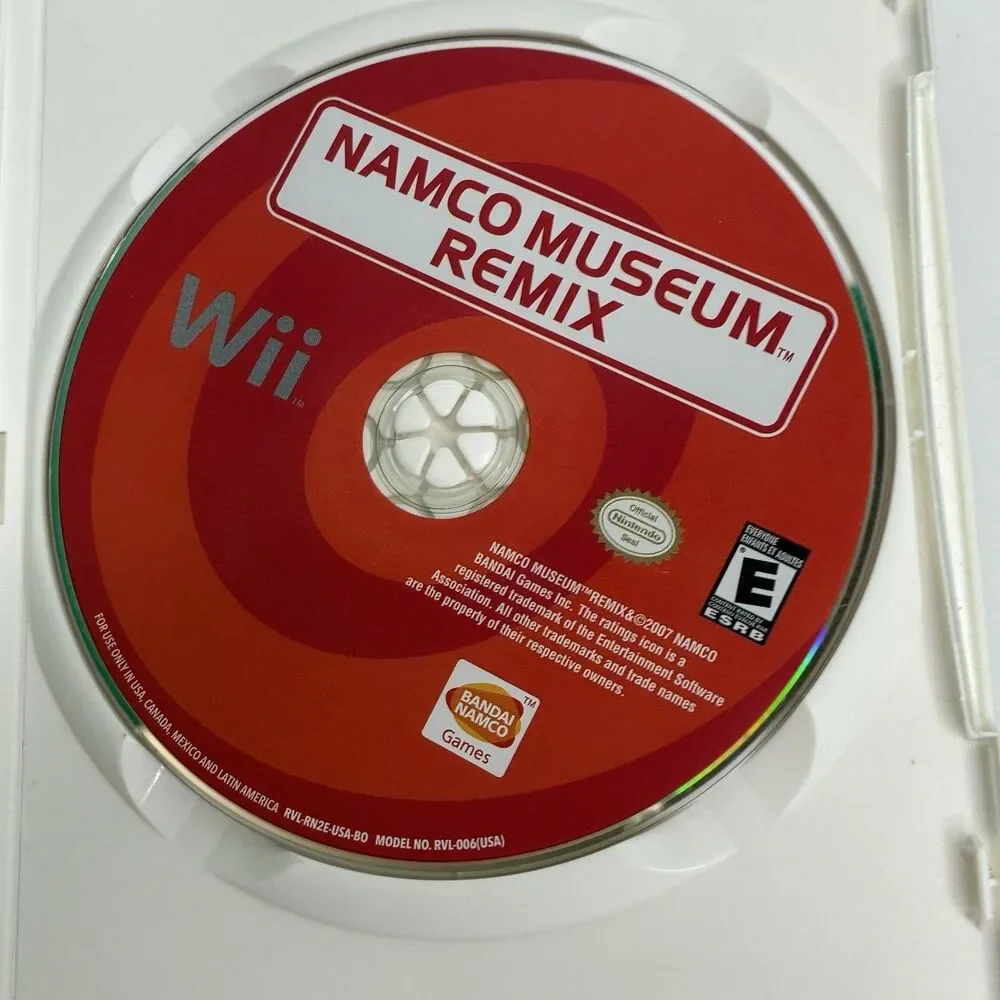 Namco Museum Remix (Nintendo Wii, 2006) With Manual - Tested